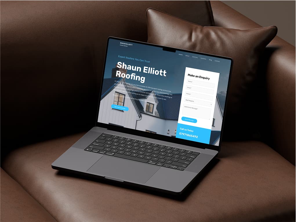 Shaun Elliott Roofing website preview